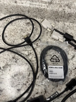 Computer Cord Bundle  HDMI, Mini-HDMI, DVI, and DisplayPort cables/adapters - Image 1 of 4