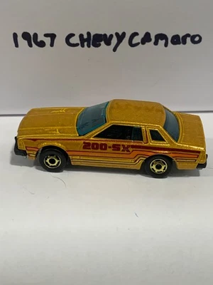 Vintage 1981 Hot Wheels Blackwal Datsun 200-SX MALAYSIA Gold Rims Die Cast Loose - Image 1 of 4