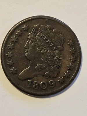 1809/6 Half Cent, Classic Head, Beautiful Coin - Image 1 of 4
