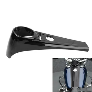 Black Dash Panel Gas Tank Fuel Cover Trim For Harley Softail Fat Boy 2000-2017 - Picture 1 of 10