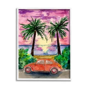Summer Beach Buggy Framed Giclee Art by Grafmann - Picture 1 of 8