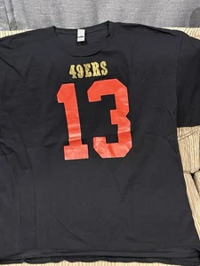 San Francisco 49ers Brock Purdy Black #13 shirt Gildan Heavy Cotton - Picture 1 of 3