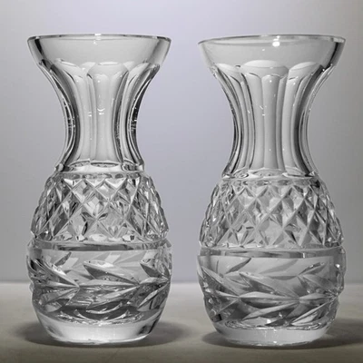 Vintage Waterford Crystal Glandore Violet Vases - Image 1 of 3