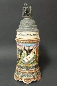 Antiguo Jarra de Reservista Fussartillerie Regimiento 7 Colonia Cerveza Krug Wk - Imagen 1 de 24