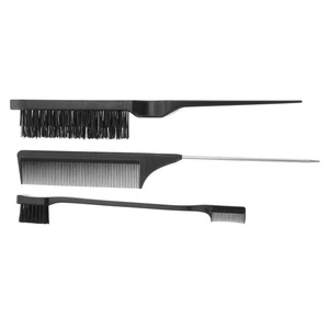 3 Stück Wiederverwendbare Haarfärbebürste Kamm Kit Zuhause Salon Friseurwerkzeuge - Bild 1 von 12