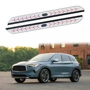 2Pcs Fits for Infiniti QX50 2019-2025 Fixed Side Step Running Board Nerf Bar - Foto 1 di 5