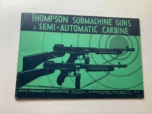 Thompson Maschinenpistole & halbautomatischer Karabiner 30pg manuell 1936 - Bild 1 von 5