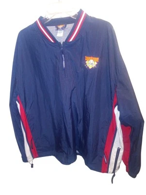 Cooperstown Dreams Park Baseball Navy/Red Quarter Zip Pullover Windbreaker 2XL Foto 1 de 4