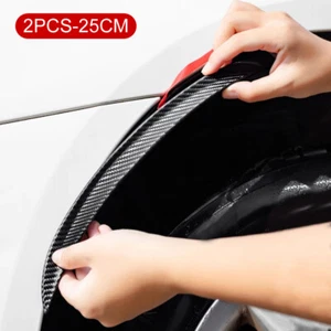 2pcs Carbon Fiber Body Wheel Eyebrow Sticker Anti-Collision Sticker Accessories - Bild 1 von 9