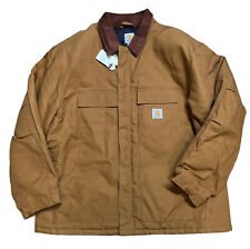 Carhartt Jacket Mens 2XXL Brown Firm Duck Traditional Coat Insulated C003 (READ)