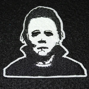 Halloween Michael Myers Bust Cartoon Clothing Iron On Patch Decal Embroidery - Picture 1 of 2
