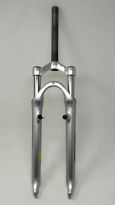 MTB Fork 26 Capa-T Threadless 1-1/8" Suspension Fork Disc & V Black Silver - Picture 1 of 3