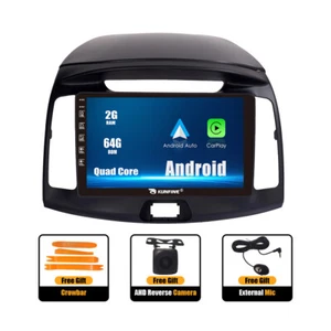 For Hyundai Elantra 2010-2016 Carplay Android Car Radio Stereo 2+64G GPS Navi BT - Picture 1 of 16