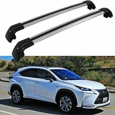 2Pcs Roof Rail Racks Cross Bar Crossbar Fit for Lexus NX NX200 NX300h 2015-2020 - Image 1 of 4