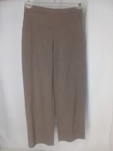 Kim Rogers Petite Women's Pants Sz 4PS 28x26 Khaki 2 Pocket Pants Stretch Waist - Picture 1 of 8