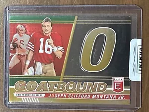2023 Donruss Elite Goatbound “O” Joe Montana  #GB-JM2 San Francisco 49ers NFL - Picture 1 of 2
