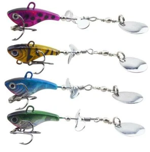 4PCS Metal Jigs Fishing Lures 11.5g 8.8cm Spinnerbait Bait Spoon Hook Swimbait - Picture 1 of 9