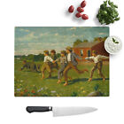 Winslow Homer Snap The Whip Chopping Board Kitchen Glass Protector Worktop Saver