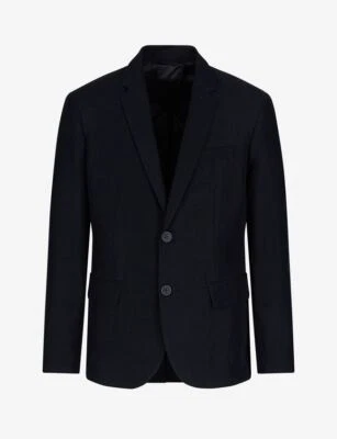 Armani Exchange Mens Linen Viscose Twill Blazer in Navy Color Size 40 - Image 1 of 4