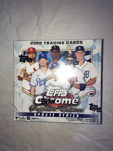 Topps 2022 Cromato aggiornamento baseball edizione zaffiro scatola sigillo danneggiato - Foto 1 di 5