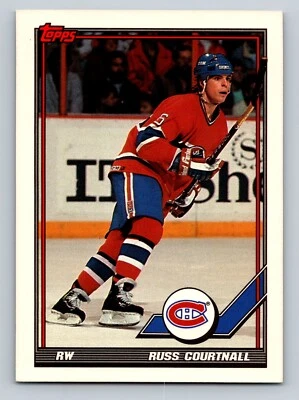 1991 Topps 119 Russ Courtnall Montreal Canadiens - Image 1 of 2