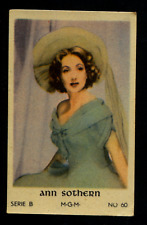 Ann Sothern Vintage Dutch Movie Film Star Trading Card B60