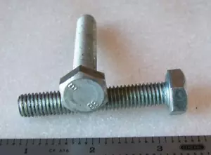 M10-1.50 X 60MM BOLTS HEX HEAD STEEL ZINC - 6 pcs - Picture 1 of 1