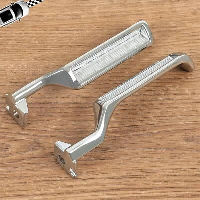 Chrome Metal Inside Interior Door Handle Pair For F-150 F-250 F-350 Bronco 87-96 - Image 1 of 4