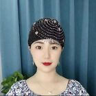 Lace Muslim Headpiece Soild Color Turban Fashion Headband  Women