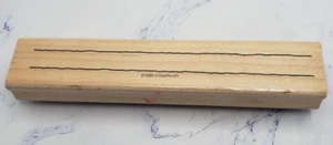 Stampin' Up Wavy Lines 6 Inch Border Wood Mounted Rubber Stamp - Picture 1 of 7
