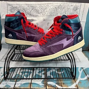 Kool Kiy x Moose Knuckles Reves Paris Sport Hi 85 Satinado Púrpura Violeta Rojo Hombres 12 - Imagen 1 de 11