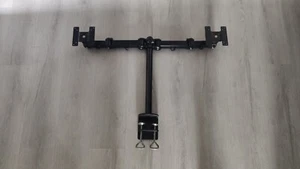 Supporto da tavolo per monitor con bracci a doppia cerniera per 2 schermi 27" - Photo 1/6