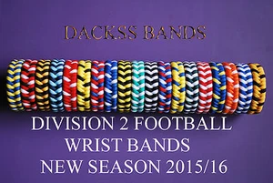 Football English Division 2 Teams Hand Made 550 Paracord WristBand Bracelet - Picture 1 of 25
