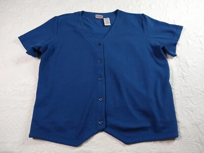 Suéter Cárdigan Bobbie Brooks Mujer Look En Capas Para Mujer 18 Azul De Colección Años 90 Usado en Excelente Condición Foto 1 de 4