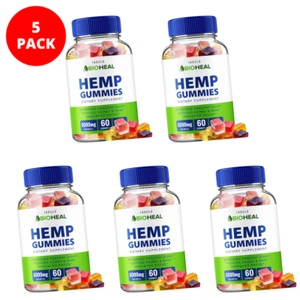 BioHeal Premium Gummies Stress Sleep Aid Organic Gummy For Men & Women (5 Pack) - Picture 1 of 4