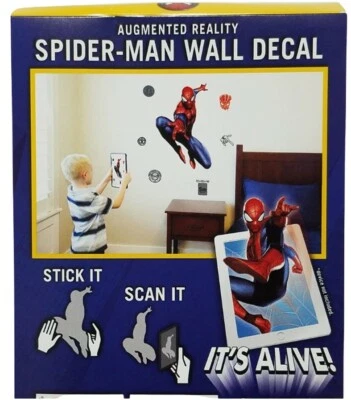 Calcomanías de pared de acción extra 3D Stick It Scan It de 21 pulgadas x 30 pulgadas Marvel Spider-Man - Nuevo en caja Foto 1 de 4