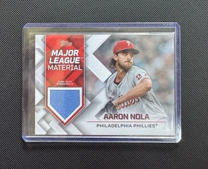 2022 Topps Series 1 - Major League Material Aaron Nola #MLM-AN (MEM) - Picture 1 of 2
