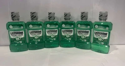 6 x  8.45 oz Listerine Total Care Protect Fresh Mint Alcohol Expired 11/2025 - Image 1 of 3