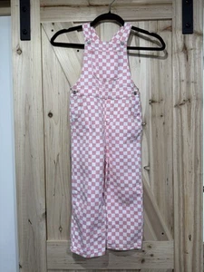 New Zara Overalls Checkerboard Size 6 - Picture 1 of 8