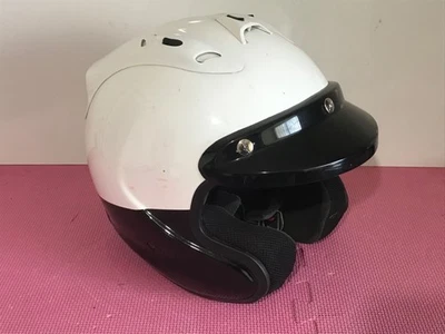 Casco de motocicleta Arai Snell negro/blanco cara abierta M2015 clasificación DOT XL #5 Foto 1 de 4