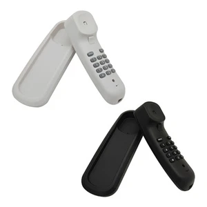 Fixed Landline Wall Telephone Portable Mini Phone Wall Mountable Telephone - Zdjęcie 1 z 9