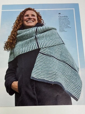 Quoddy Scarf Knitting Pattern Size 16x68.5" Magazine Pages - Image 1 of 3