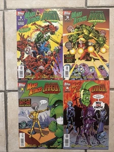 Mars Attacks The Savage Dragon 1-4 Complete Set Image Comics Topps 1996 - Picture 1 of 6