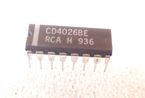 ORIGINAL RCA CD4026BE COUNTER / DIVIDER IC UK STOCK - Picture 1 of 5