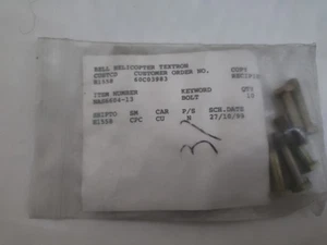 NAS6604-13, Bolts for Bell Helicopter 5 pieces - Picture 1 of 2