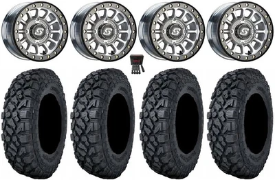 Sedona Sano Bdlk 14" Wheels Ct +30mm 28" Klever X/T Tires Polaris Sportsman / - Image 1 of 4