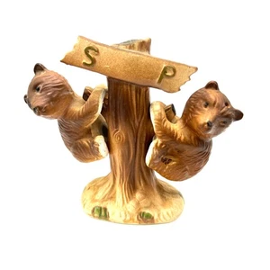 Vintage Bears On A Tree Salt And Pepper Shakers, Japan - Picture 1 of 9
