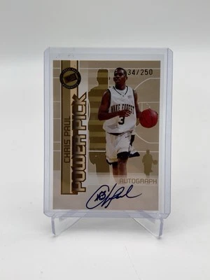 Press Pass Power Pick 2005 Chris Paul novato tarjeta automática/250 Foto 1 de 2