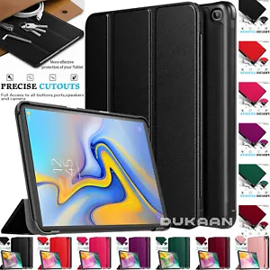 Case For Samsung Galaxy Tab A 10.5" SM-T590 T595 Leather 360° Smart Stand Cover - Picture 1 of 15