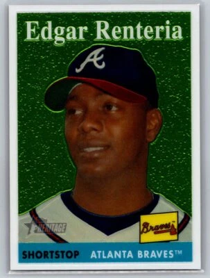 2007  Topps Heritage #THC68 Edgar Renteria 0649/1958 - Image 1 of 2